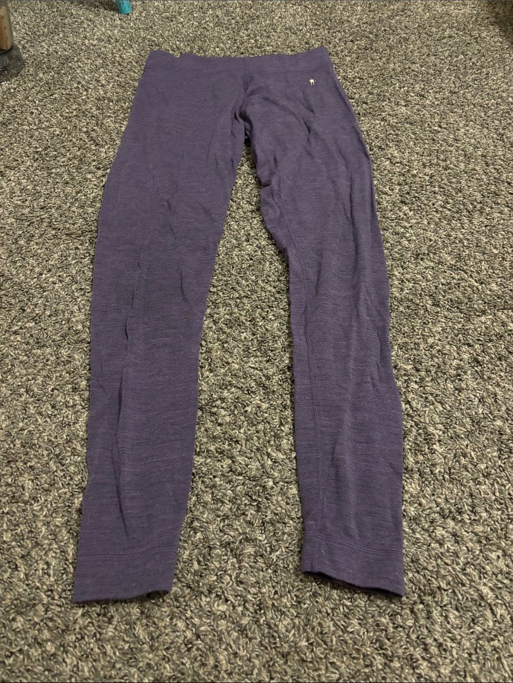 Smartwool Women's Merino wool Baselayer Leggings purple large fall winter warmth
